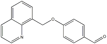 4-(quinolin-8-ylmethoxy)benzaldehyde Struktur