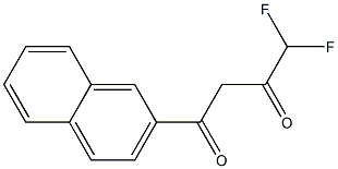 4,4-difluoro-1-(naphthalen-2-yl)butane-1,3-dione Struktur