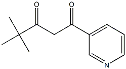 4,4-dimethyl-1-(pyridin-3-yl)pentane-1,3-dione Struktur