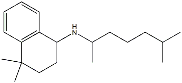 4,4-dimethyl-N-(6-methylheptan-2-yl)-1,2,3,4-tetrahydronaphthalen-1-amine Struktur