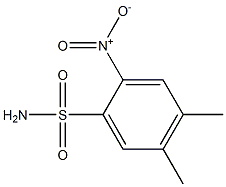 4,5-dimethyl-2-nitrobenzene-1-sulfonamide Struktur