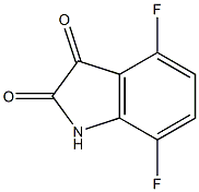 4,7-difluoro-1H-indole-2,3-dione Struktur