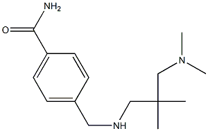 4-[({2-[(dimethylamino)methyl]-2-methylpropyl}amino)methyl]benzamide Struktur