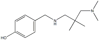 4-[({2-[(dimethylamino)methyl]-2-methylpropyl}amino)methyl]phenol Struktur