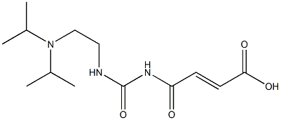 4-[({2-[bis(propan-2-yl)amino]ethyl}carbamoyl)amino]-4-oxobut-2-enoic acid Struktur