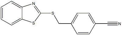 4-[(1,3-benzothiazol-2-ylsulfanyl)methyl]benzonitrile Struktur