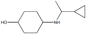 4-[(1-cyclopropylethyl)amino]cyclohexan-1-ol Struktur