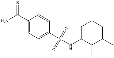 4-[(2,3-dimethylcyclohexyl)sulfamoyl]benzene-1-carbothioamide Struktur