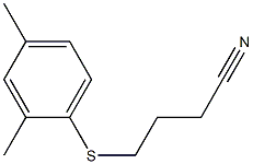 4-[(2,4-dimethylphenyl)sulfanyl]butanenitrile Struktur