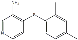 4-[(2,4-dimethylphenyl)sulfanyl]pyridin-3-amine Struktur