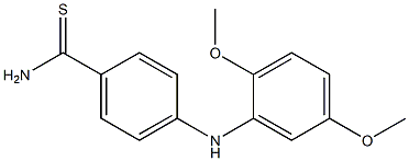 4-[(2,5-dimethoxyphenyl)amino]benzene-1-carbothioamide Struktur