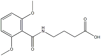 4-[(2,6-dimethoxyphenyl)formamido]butanoic acid Struktur