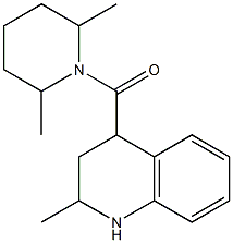 4-[(2,6-dimethylpiperidin-1-yl)carbonyl]-2-methyl-1,2,3,4-tetrahydroquinoline Struktur