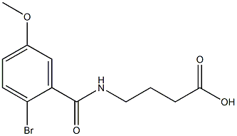 4-[(2-bromo-5-methoxybenzoyl)amino]butanoic acid Struktur