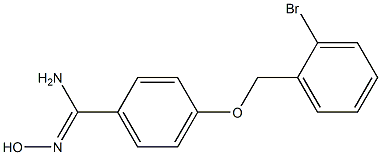 4-[(2-bromobenzyl)oxy]-N'-hydroxybenzenecarboximidamide Struktur