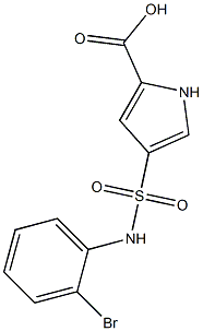 4-[(2-bromophenyl)sulfamoyl]-1H-pyrrole-2-carboxylic acid Struktur