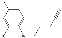 4-[(2-chloro-4-methylphenyl)amino]butanenitrile Struktur