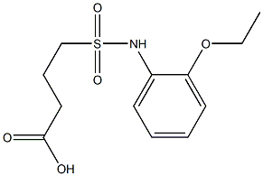 4-[(2-ethoxyphenyl)sulfamoyl]butanoic acid Struktur