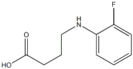 4-[(2-fluorophenyl)amino]butanoic acid Struktur