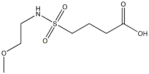 4-[(2-methoxyethyl)sulfamoyl]butanoic acid Struktur