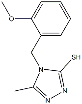 4-[(2-methoxyphenyl)methyl]-5-methyl-4H-1,2,4-triazole-3-thiol Struktur