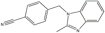 4-[(2-methyl-1H-benzimidazol-1-yl)methyl]benzonitrile Struktur