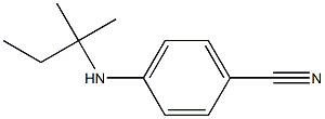 4-[(2-methylbutan-2-yl)amino]benzonitrile Struktur