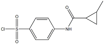 4-[(2-methylcyclopropane)amido]benzene-1-sulfonyl chloride Struktur