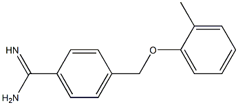 4-[(2-methylphenoxy)methyl]benzenecarboximidamide Struktur