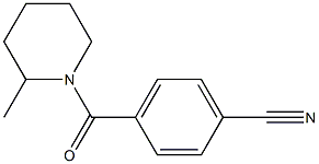 4-[(2-methylpiperidin-1-yl)carbonyl]benzonitrile Struktur