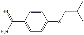 4-[(2-methylpropyl)sulfanyl]benzene-1-carboximidamide Struktur