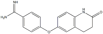 4-[(2-oxo-1,2,3,4-tetrahydroquinolin-6-yl)oxy]benzene-1-carboximidamide Struktur