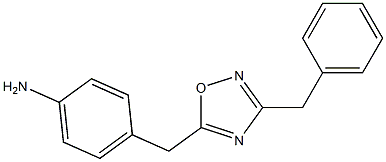 4-[(3-benzyl-1,2,4-oxadiazol-5-yl)methyl]aniline Struktur