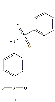 4-[(3-methylbenzene)sulfonamido]benzene-1-sulfonyl chloride Struktur