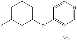 4-[(3-methylcyclohexyl)oxy]pyridin-3-amine Struktur