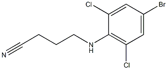 4-[(4-bromo-2,6-dichlorophenyl)amino]butanenitrile Struktur