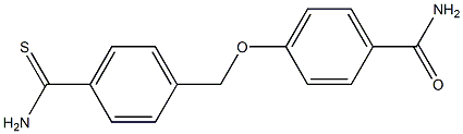 4-[(4-carbamothioylphenyl)methoxy]benzamide Struktur