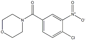 4-[(4-chloro-3-nitrophenyl)carbonyl]morpholine Struktur