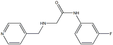 N-(3-fluorophenyl)-2-[(pyridin-4-ylmethyl)amino]acetamide Struktur