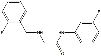 N-(3-fluorophenyl)-2-{[(2-fluorophenyl)methyl]amino}acetamide Struktur