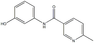 N-(3-hydroxyphenyl)-6-methylpyridine-3-carboxamide Struktur