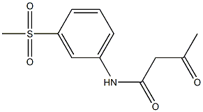 N-(3-methanesulfonylphenyl)-3-oxobutanamide Struktur