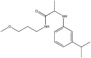 N-(3-methoxypropyl)-2-{[3-(propan-2-yl)phenyl]amino}propanamide Struktur