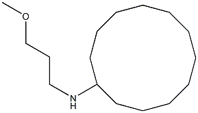 N-(3-methoxypropyl)cyclododecanamine Struktur