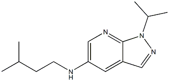 N-(3-methylbutyl)-1-(propan-2-yl)-1H-pyrazolo[3,4-b]pyridin-5-amine Struktur