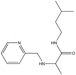 N-(3-methylbutyl)-2-[(pyridin-2-ylmethyl)amino]propanamide Struktur