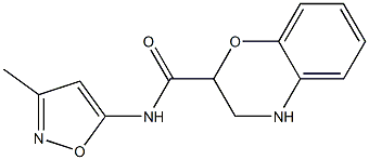 N-(3-methylisoxazol-5-yl)-3,4-dihydro-2H-1,4-benzoxazine-2-carboxamide Struktur