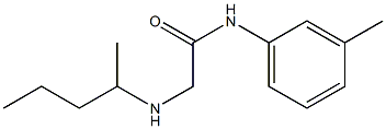 N-(3-methylphenyl)-2-(pentan-2-ylamino)acetamide Struktur