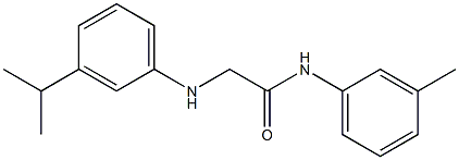 N-(3-methylphenyl)-2-{[3-(propan-2-yl)phenyl]amino}acetamide Struktur