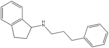 N-(3-phenylpropyl)-2,3-dihydro-1H-inden-1-amine Struktur